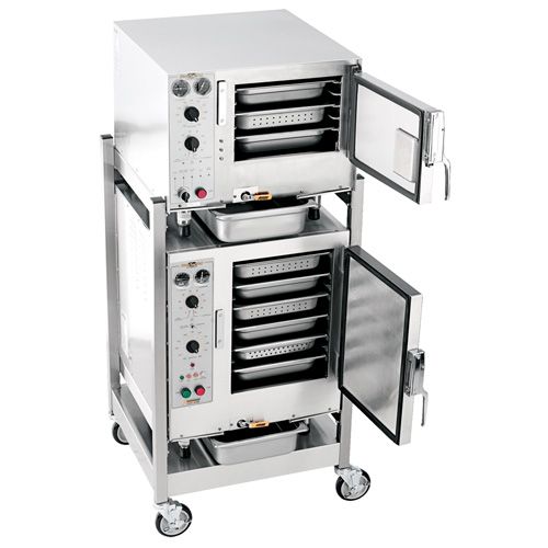 S6 Double Stacked Steam`N`Hold Steamer