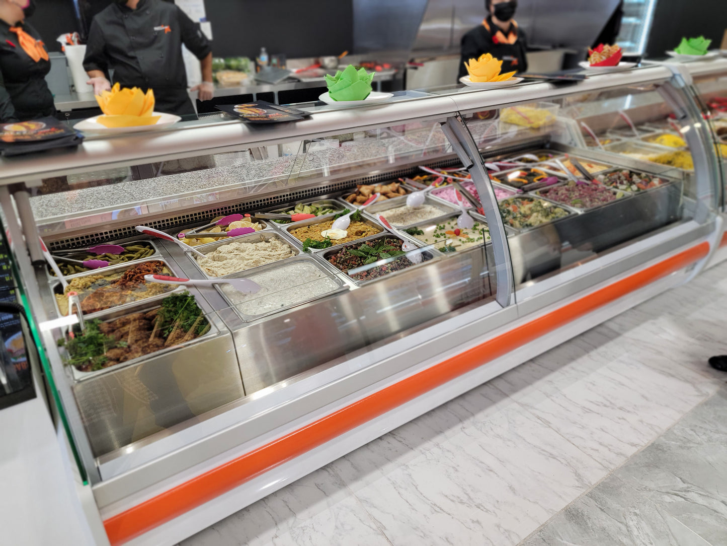 Deluxe Hot Food Show Case, Lift-up Front Glass