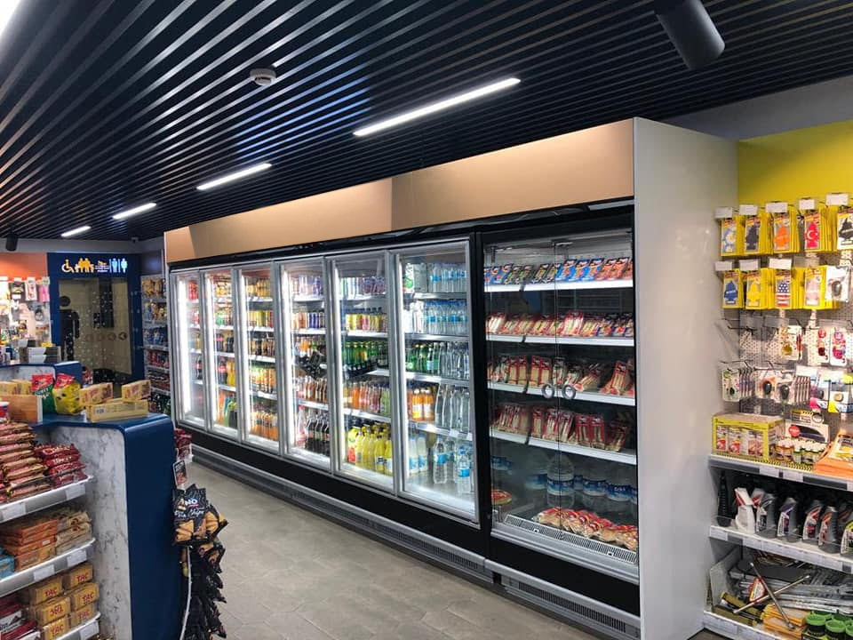 Self Contained Glass Door Freezer