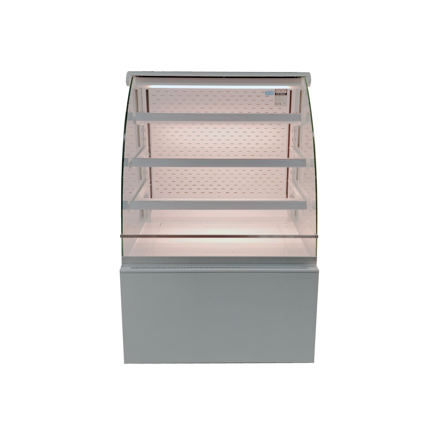 Curved Glass Refrigerated Open Merchandiser