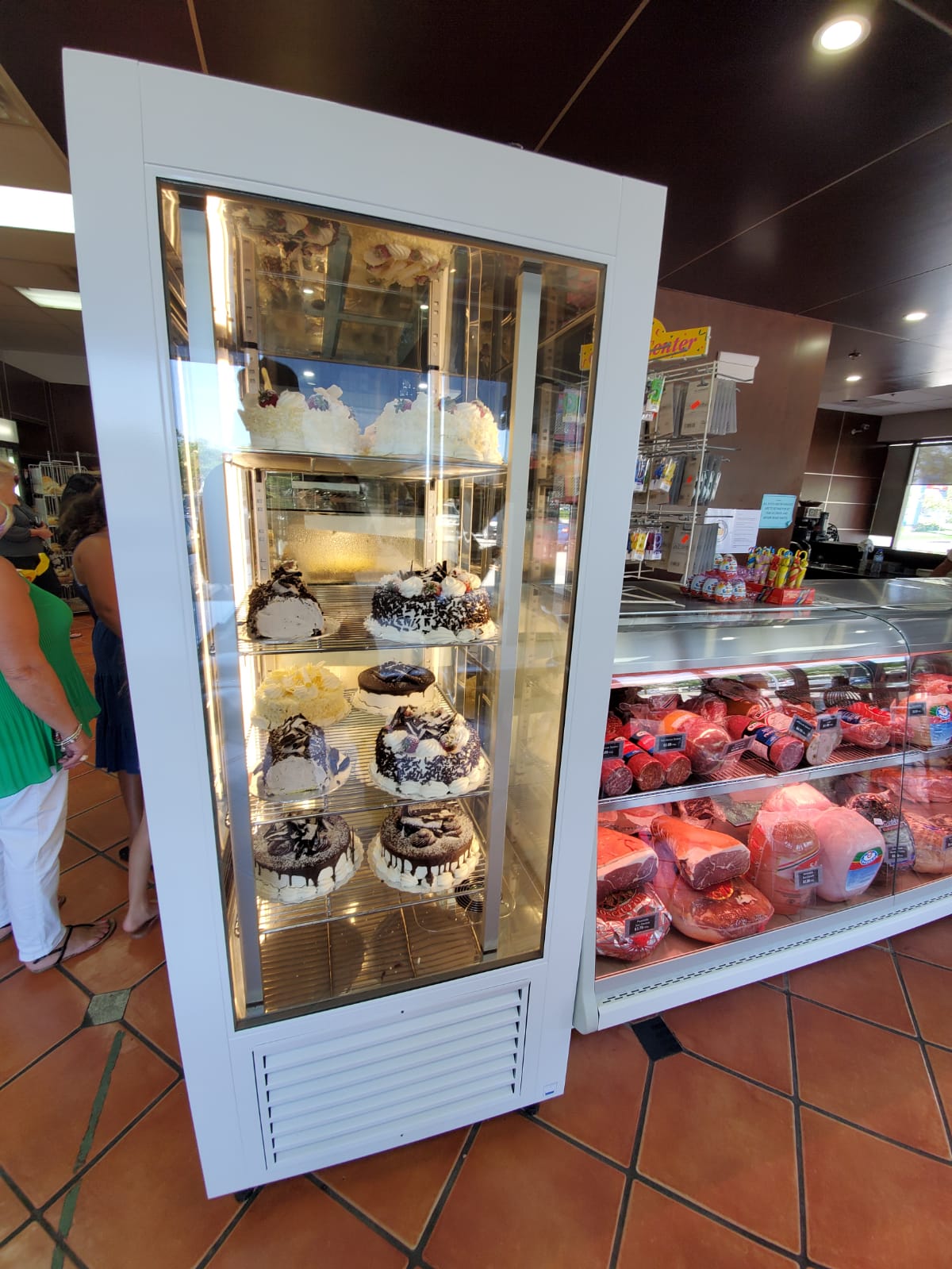 Vertical Refrigerated Pastry Case, Painted Steel Finish