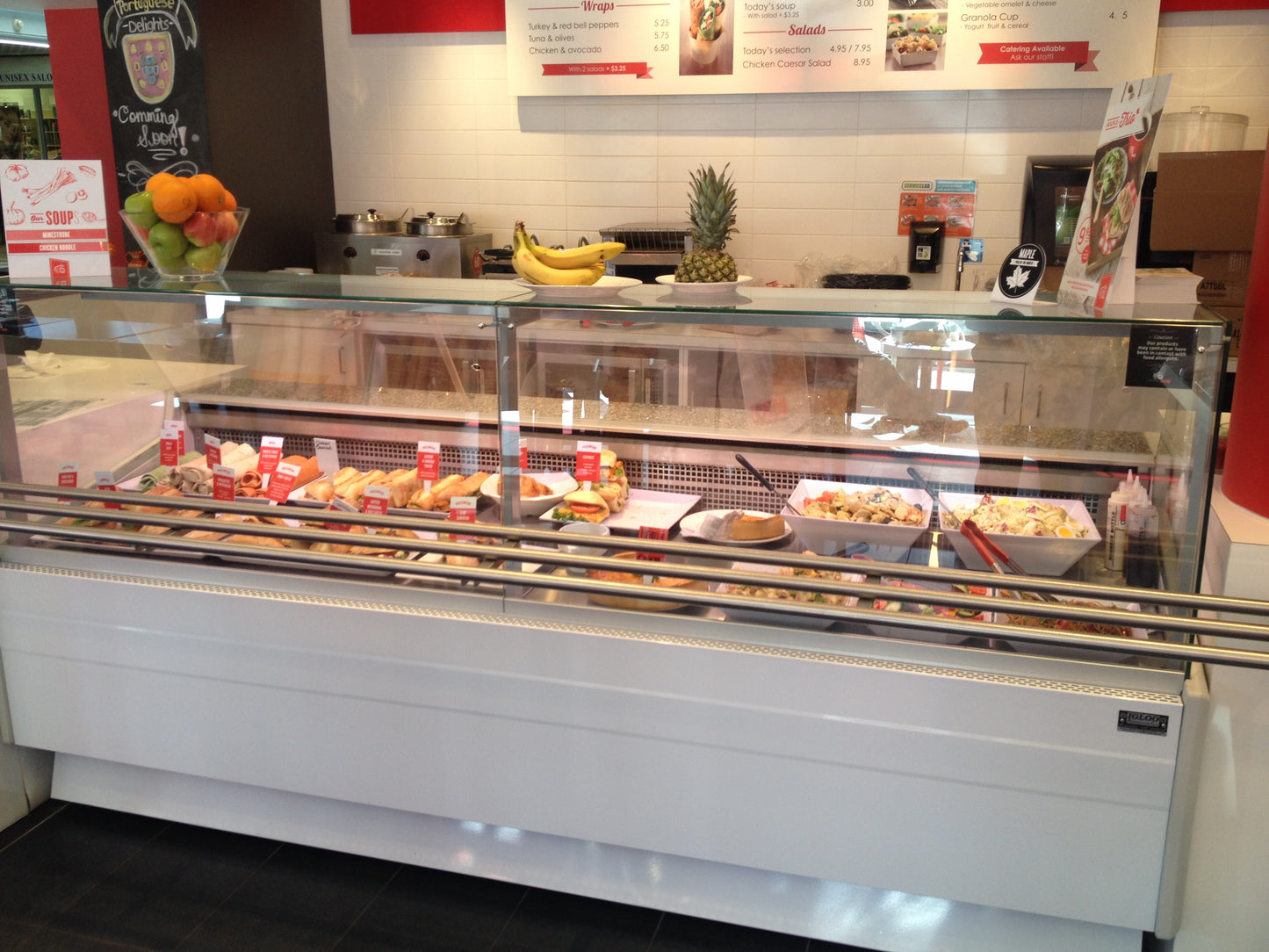 37"D Deli Meat Cheese & Salad Case, Straight Glass