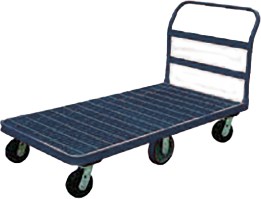 Heavy duty cart w/ 6 casters in Blue (2200 lbs capacity)