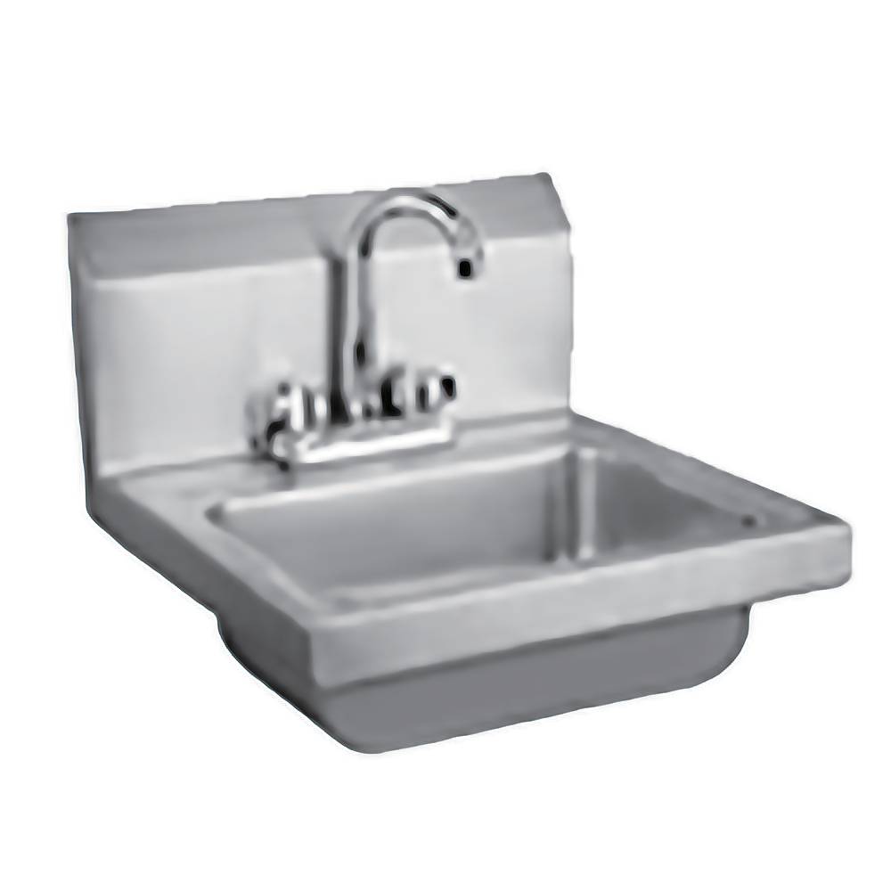 Deck mount hand sink w/faucet