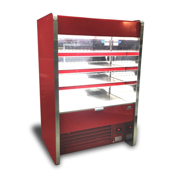 Low Profile Open Merchandiser, Painted Steel Finish