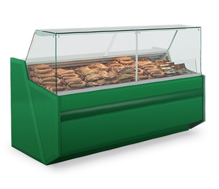 33"D Deli Meat Cheese & Salad, Straight Glass