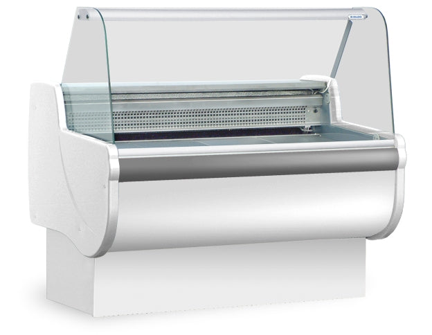 33"D Deli Meat Cheese & Salad Case, Curved Glass