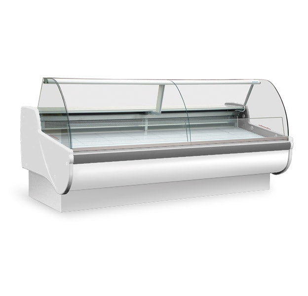 46"D Deli Meat Cheese & Salad Case, Curved Glass