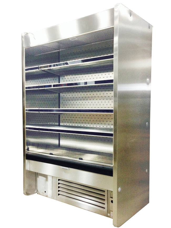 27"D Slim Line Multi-Deck Open Merchandiser, S/S Finish