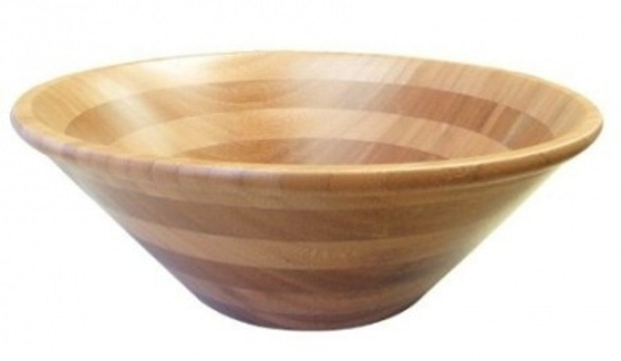 13" (33cm) SALAD BOWL, GREEN BAMBOO