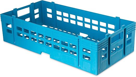 HALF SIZE DISHWASHER RACK, OPEN BOTTOM, C135 BLUE