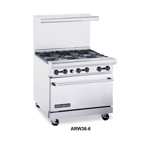 36" Wide Restaurant Range with 32" Wide Oven