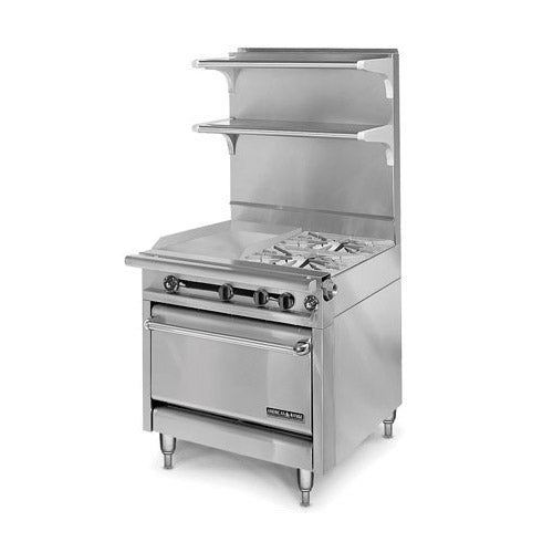 Medallion 34" Thermostatic Griddle/Open Burner Combo
