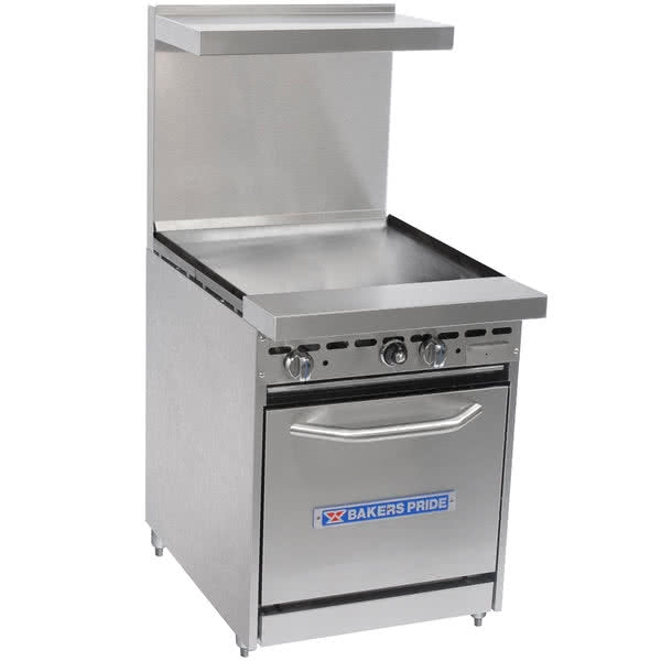 24 Restaurant Series Range W One Griddle And One Oven 24 Bp 0b G24 S20 Igloo Food Equipment