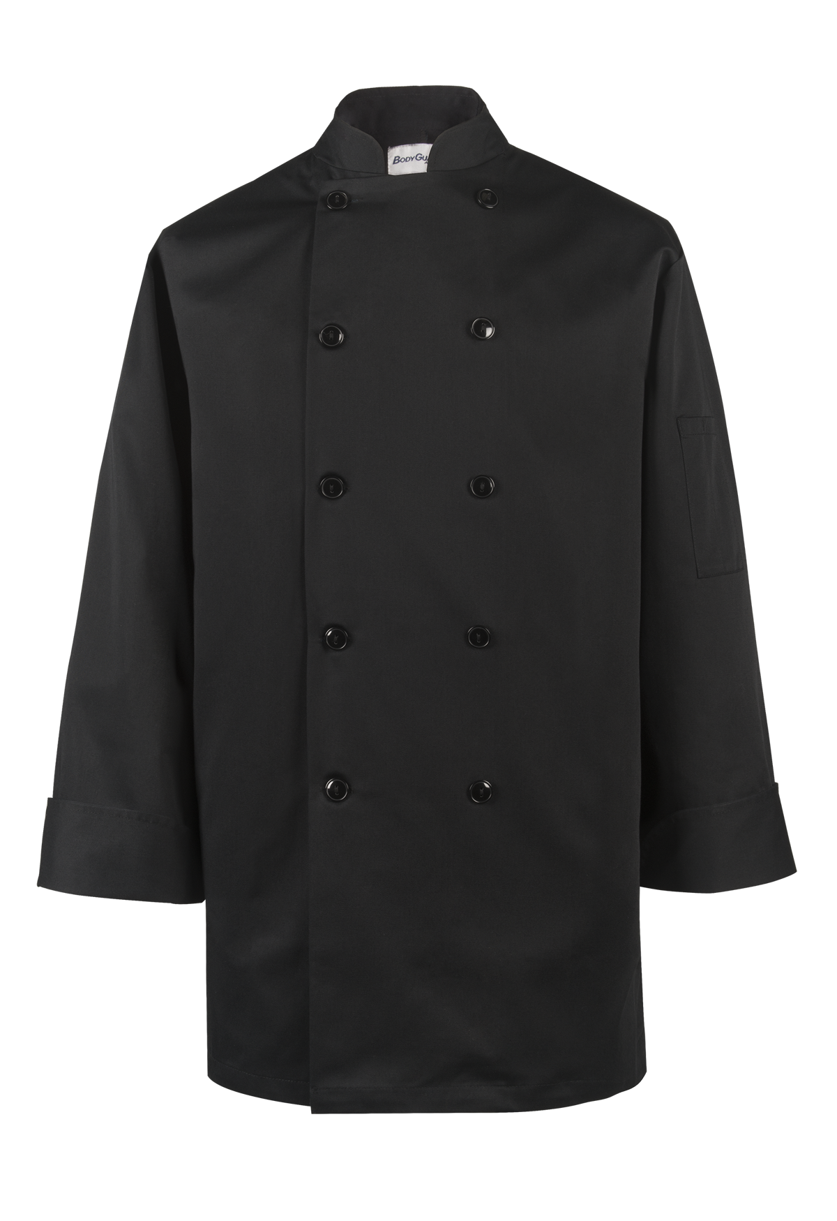 BG21821B-XS : Chef Jacket, Back Mesh, Long Sleeve, Black
