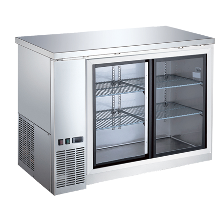 48" Back Bar Sliding Glass Door Coolers