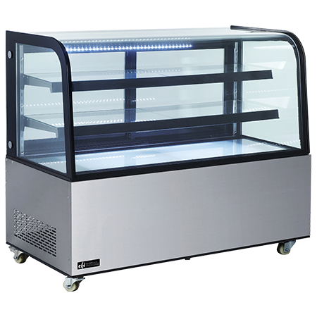 Curved Glass Refrigerated Display Cases