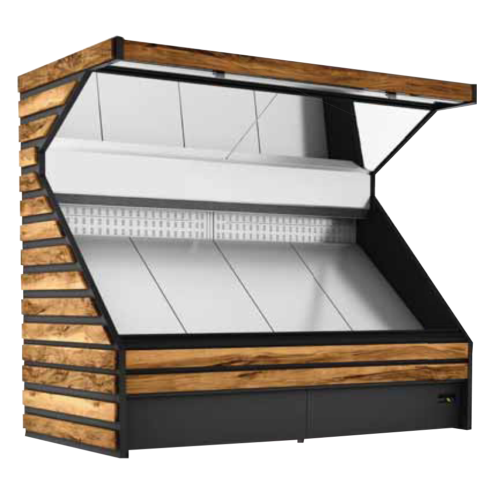 Remote Open Front Multideck Merchandiser For Fruit and VegeTable