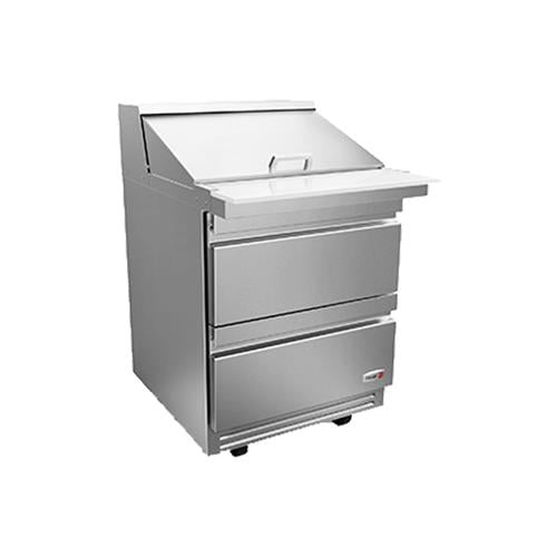 27" Mega Top Table w/ 12 Pans & 2 Drawers