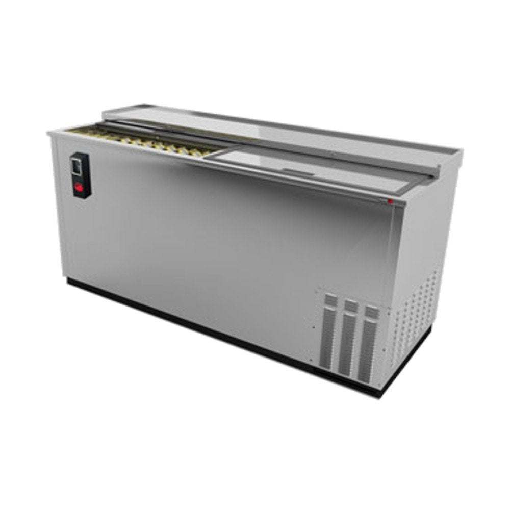 65" Stainless Steel Slide Top Bottle Cooler