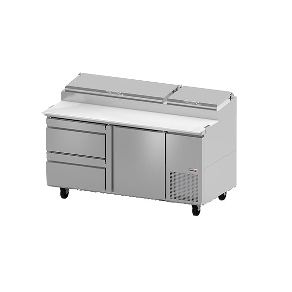 67" Pizza Table w/ 2 Drawers