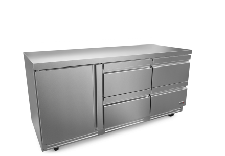 72" Undercounter Refrigerator w/ 4 Drawers