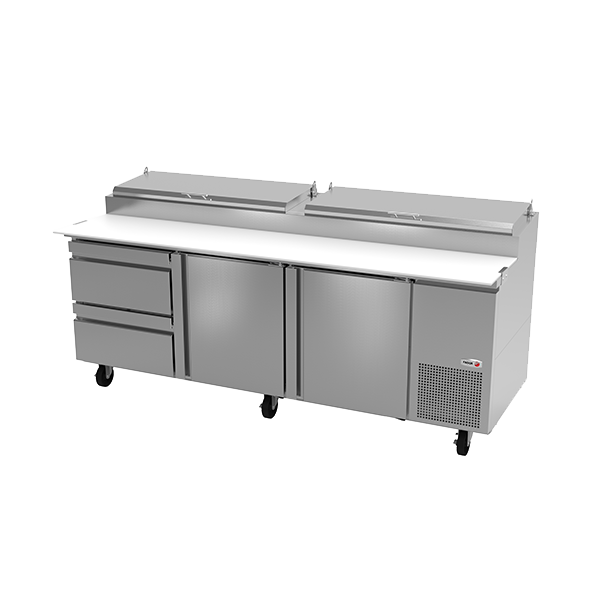 93" Pizza Table w/ 2 Drawers