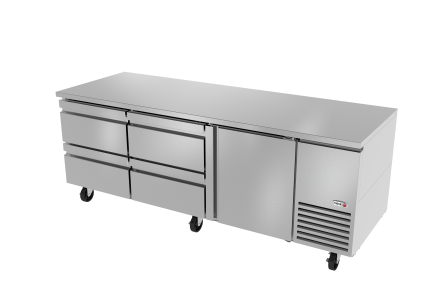 93" Undercounter Refrigerator w/ 4 Drawers, 36" Height