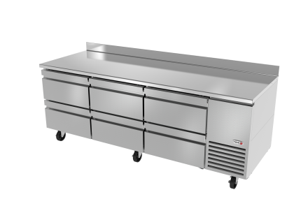 93" Undercounter Refrigerator w/ 6 Drawers, 36" Height