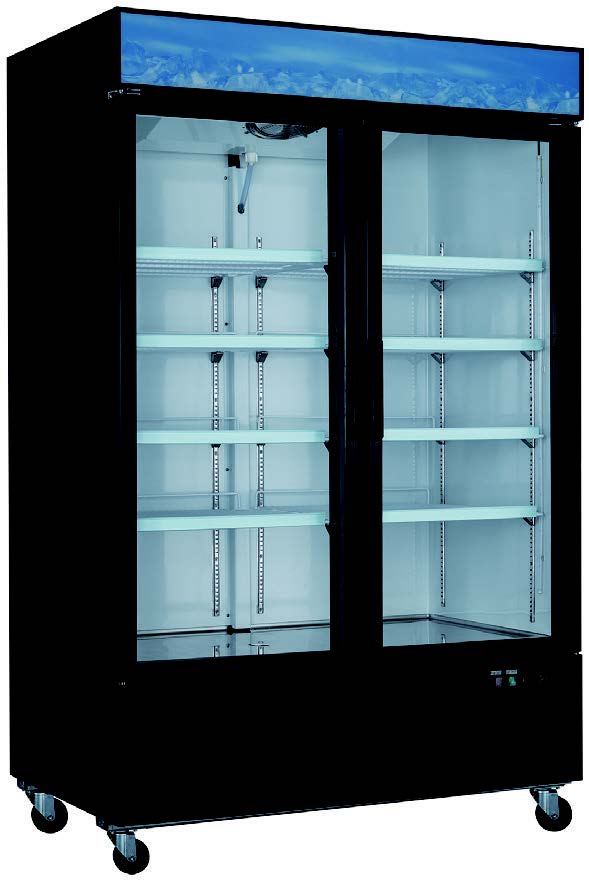 Double Glass Door Freezer