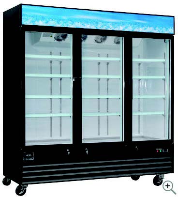 Triple Glass Door Freezer