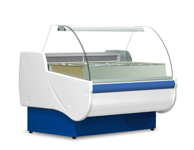 46"D Hot Food Show Case, Curved Glass