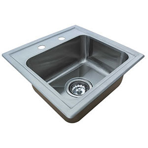 Drop in sink 5" bowl depth