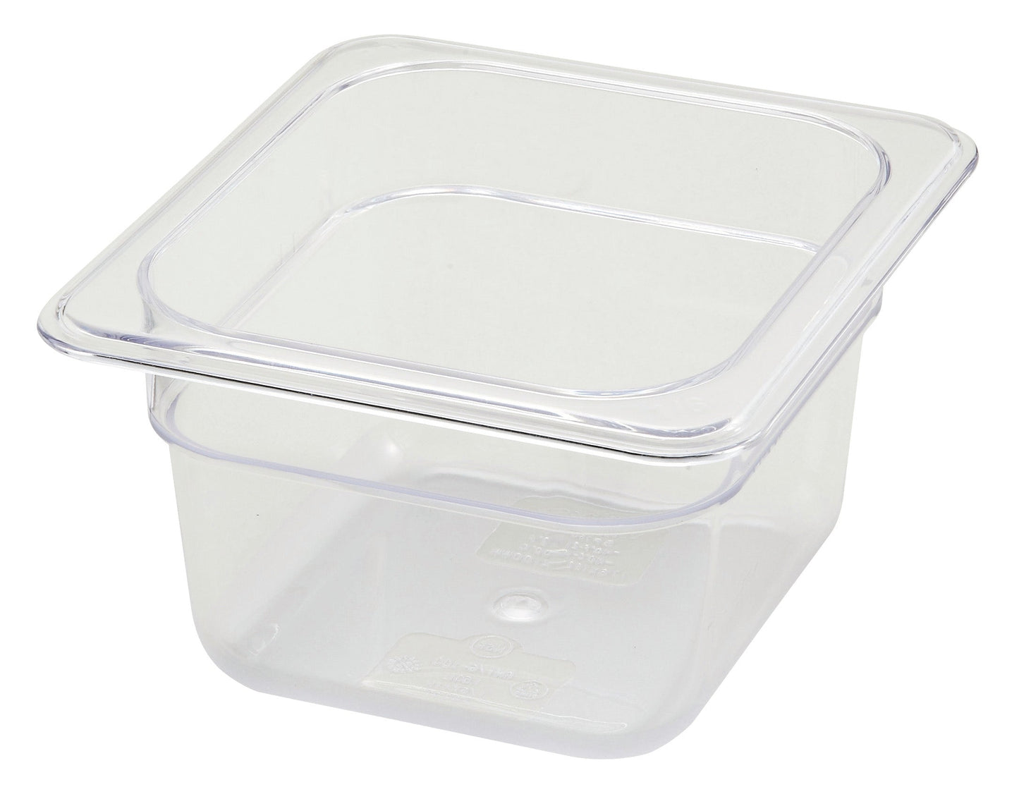 1/6 Size, 4" Black Super High Heat Food Pan
