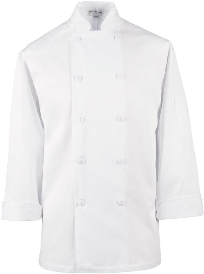 CI21809-XL : Basic Chef Jacket, White