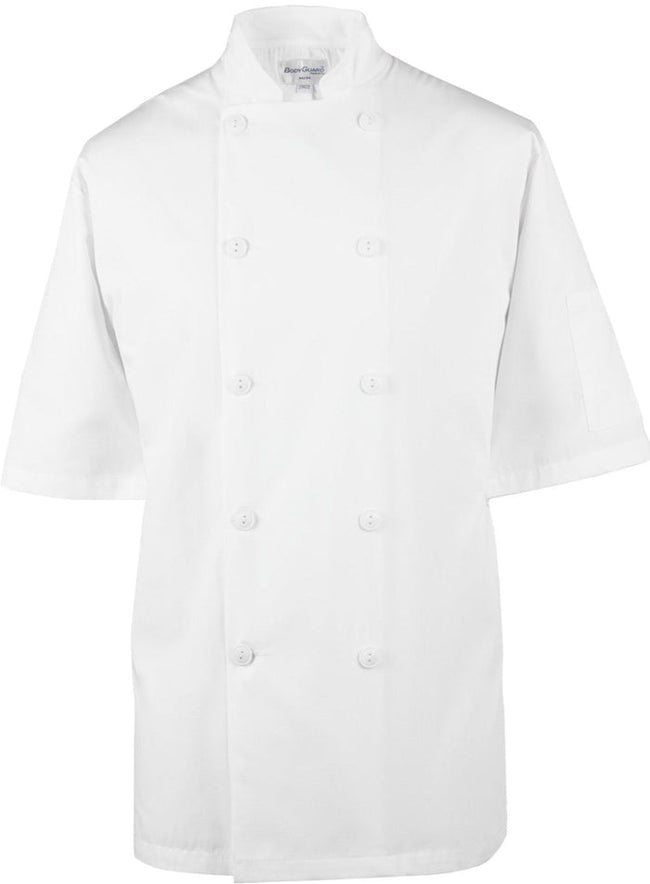 CI21809SS-XL : Basic Chef Jacket, Short Sleeve, White