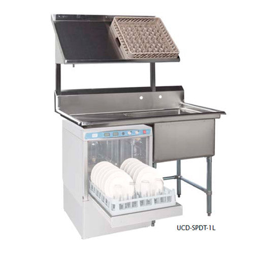 Undercounter Dishwasher Soiled Pot-Dish Tabling