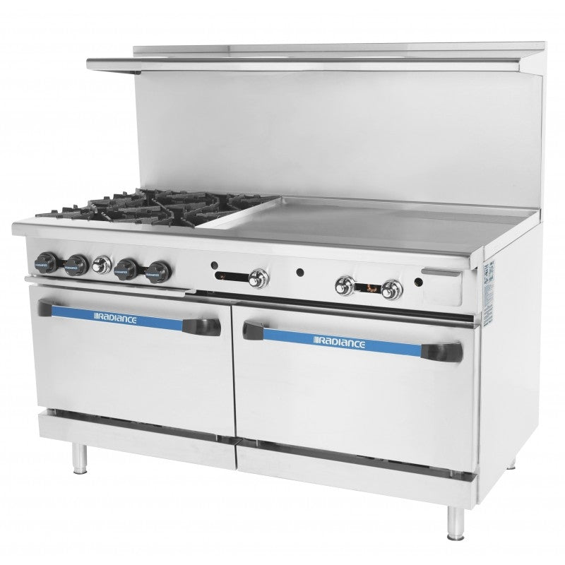 60" 4 Burner Restaurant Range & 36" Griddle Combination