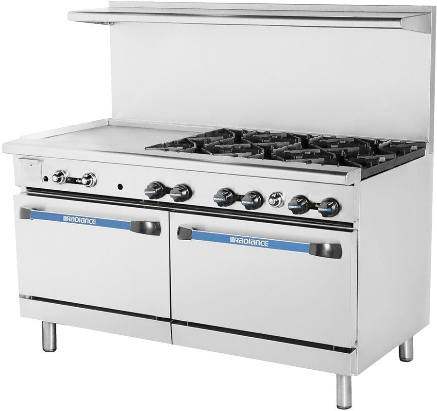 60" 6 Burner Restaurant Range & 24" Griddle Combination