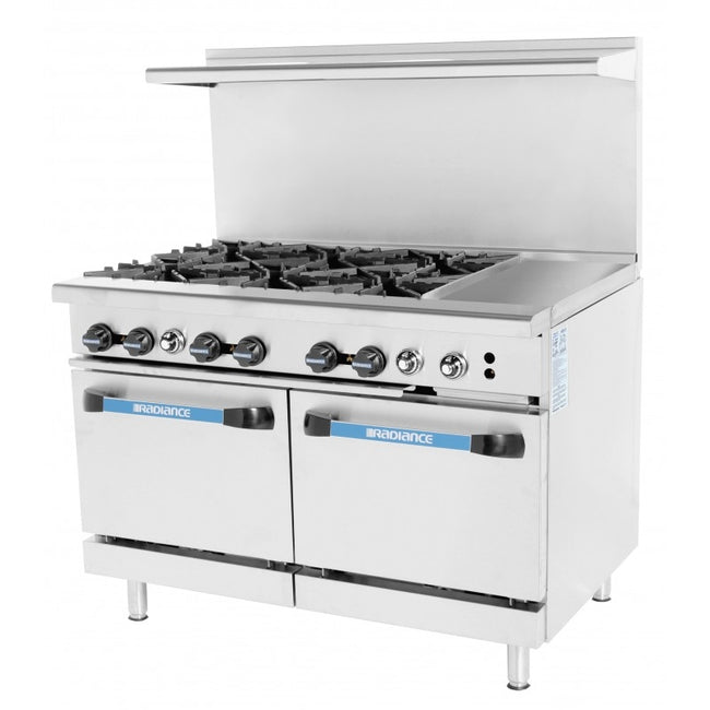 60" 8 Burner Restaurant Range & 12" Griddle Combination