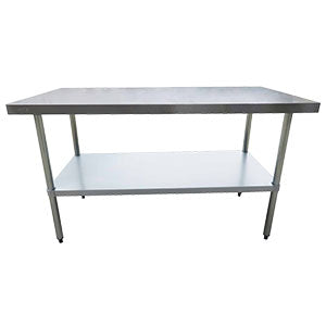 30" x 84" ALL STAINLESS STEEL WORKTABLES