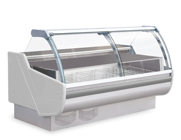 47"D Deluxe Display Case for Frozen Products, Lift-up Front Glass