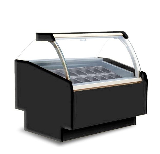 Gelato Ice Cream Freezer, Painted Enamel Finish