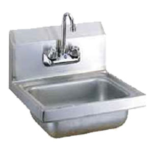 Wall mount hand sink w/faucet