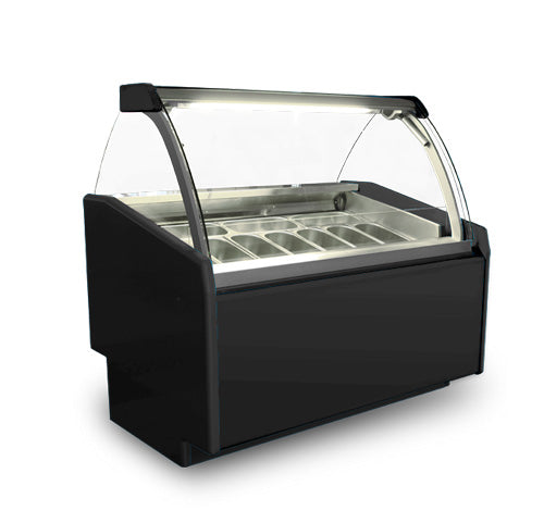 Slim Line Gelato Ice Cream Freezer, Painted Enamel Finish