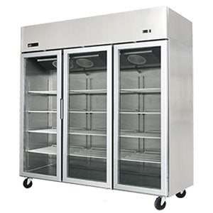 Top Mount Reach-in Glass Door Cooler - 3 Doors