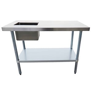 24" x 48" WORKTABLES WITH SINK
