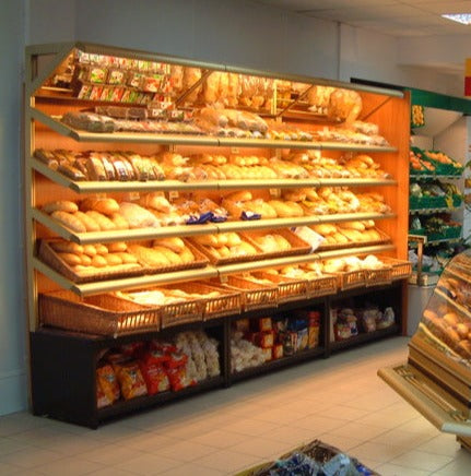 Bread Wall Shelf Unit with Bottom Case