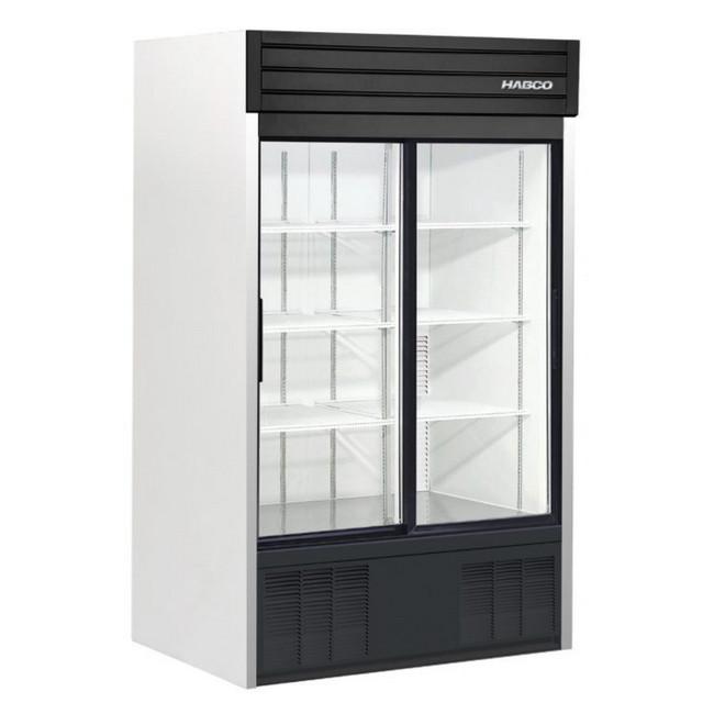 Double Glass Door Merchandiser