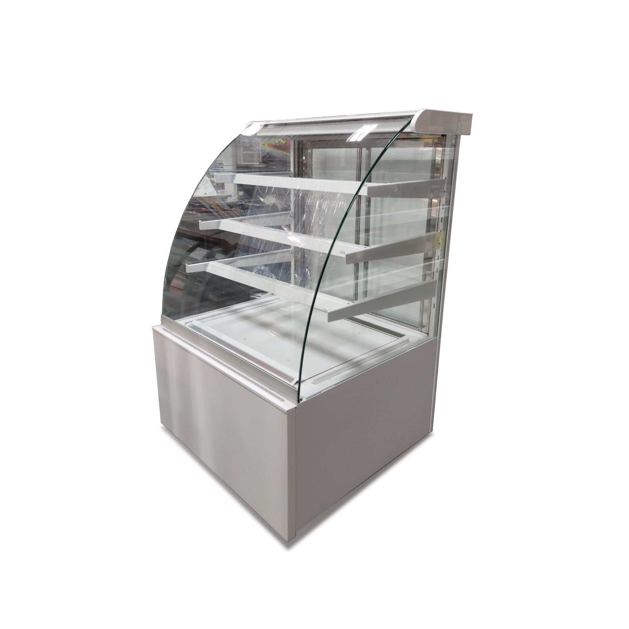 Custard Case Rectangular Curved Glass Refrigerated Pastry Case, 3 Shelf - DJCRP – Igloo Food ...